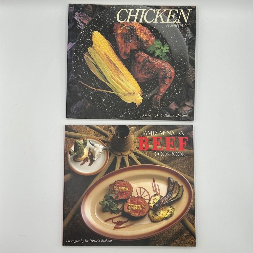 BUNDLE James McNair Chicken Beef‎ Cookbook Softcover Illustrated International